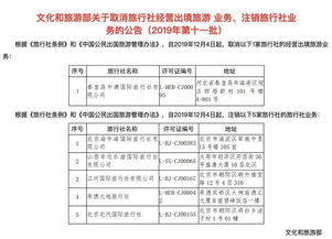 文化和旅游部加强行业监管，年内已注销28家旅行社业务资质